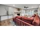 Cozy living room with a brick fireplace and ample seating for entertaining at 506 Fairington Dr, Summerville, SC 29485
