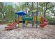 Colorful playground equipment including slides, tunnels and climbing structures at 506 Fairington Dr, Summerville, SC 29485