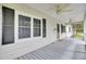 Covered front porch with ceiling fans and lots of space at 509 Hill St, Moncks Corner, SC 29461