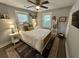 Serene main bedroom with neutral tones, plush rug, and charming decor at 640 Semaht St, Charleston, SC 29412