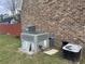 Exterior view of HVAC equipment on the side of the house, highlighting the home's systems at 805 Horne St, Saint George, SC 29477