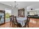 A dining room with a table and six chairs, along with a china cabinet at 1252 Wild Goose Trl, Summerville, SC 29483