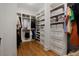 Spacious walk-in closet featuring custom shelves and ample storage space, perfect for organizing clothes and accessories at 126 Balfour Dr, Charleston, SC 29492
