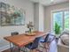 Cozy dining area with seating for four and modern artwork on the wall at 1816 Orangeburg St, North Charleston, SC 29405