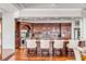 Cherry wood kitchen featuring granite counters, stainless appliances, island, and seating at 1954 Sandy Point Ln, Mount Pleasant, SC 29466