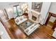Bright and spacious living room with a fireplace, high ceilings, and elegant decor, perfect for entertaining at 1954 Sandy Point Ln, Mount Pleasant, SC 29466