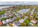 Aerial view of charming neighborhood with rooftops and tree lined streets at 21 Rutledge Ave, Charleston, SC 29401