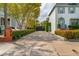Spacious driveway with beautiful landscaping leading to the home at 21 Rutledge Ave, Charleston, SC 29401