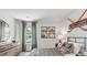 A cozy bedroom with a double bed, hockey themed decor and natural light at 2324 Macallan Blvd, Ravenel, SC 29470