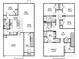Detailed two-story floor plan showcasing layout of bedrooms, bathrooms, and kitchen at 2324 Macallan Blvd, Ravenel, SC 29470