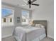 Calm bedroom with natural light, soft colors, a ceiling fan, and comfortable furnishings at 2568 Hatch Dr, Johns Island, SC 29455