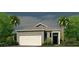Charming single story home with gray siding, white trim and a two car garage at 289 Watersglen Dr, Summerville, SC 29486