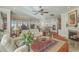Open-concept layout with the kitchen and dining area accessible from the living room at 3697 Stamler Ct, Mount Pleasant, SC 29466