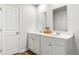 Bathroom featuring double sinks, vanity, and shaker cabinets at 384 Willows Crescent Dr, Moncks Corner, SC 29461