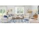 Bright living room with stylish decor, comfortable seating and a large window at 384 Willows Crescent Dr, Moncks Corner, SC 29461