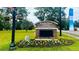 Landmark Moncks Corner sign for the regional recreation complex at 418 East Main Street surrounded by flowers and greenery at 406 Peachwood Ln, Moncks Corner, SC 29461