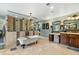 Luxurious bathroom features a soaking tub, double vanity, and walk-in shower with stylish tile accents at 4217 Sawgrass Dr, Charleston, SC 29420