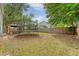 Large backyard showcasing a trampoline, gazebo, and a shed at 708 Professor Dr, Ladson, SC 29456