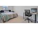 Bedroom with neutral carpet, a large window, and desk space at 86 Red Bluff St, Summerville, SC 29483