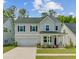 Charming two-story home with a covered front porch, a two-car garage, and manicured lawn at 86 Red Bluff St, Summerville, SC 29483