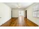 Spacious living room featuring beautiful hardwood floors at 1 Colleton Dr, Charleston, SC 29407