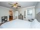 Primary bedroom with hardwood floors, a ceiling fan, and great natural light at 100 Nighthawk Ln, Summerville, SC 29485
