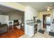 Open kitchen with stainless appliances, granite countertops, and access to the living room at 100 Nighthawk Ln, Summerville, SC 29485