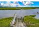 Marsh view featuring a wooden dock perfect for boating and water activities at 100 Tidewater Way, Charleston, SC 29492