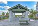 Community pavilion with picnic tables and views of the waterway at 100 Tidewater Way, Charleston, SC 29492