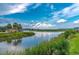 Scenic waterfront view featuring lush marsh grasses, kayaking, boat docks, and calm waters under a bright sky at 100 Tidewater Way, Charleston, SC 29492
