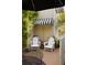 Relaxing back porch has seating and awning at 1012 Ashley Ave, Charleston, SC 29403