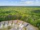 Aerial view showcasing a neighborhood near a dense green forest creating a desirable living environment at 1160 Old Field Dr, Summerville, SC 29483