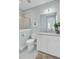 Contemporary bathroom featuring a glass enclosed shower, granite countertops, and lots of lighting at 1160 Old Field Dr, Summerville, SC 29483