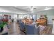 Open-concept living area showcasing the seamless connection to the kitchen and dining spaces at 1160 Old Field Dr, Summerville, SC 29483