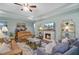 Bright living space with a fireplace, stylish decor, and comfortable seating at 1160 Old Field Dr, Summerville, SC 29483