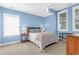 Comfortable bedroom featuring carpet floors, a ceiling fan, and natural light at 1243 Appling Dr, Mount Pleasant, SC 29464