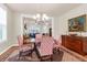 Dining room features natural light and view to living room at 1243 Appling Dr, Mount Pleasant, SC 29464