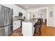 Eat-in kitchen features stainless appliances, stone countertops, and white cabinets at 1243 Appling Dr, Mount Pleasant, SC 29464