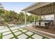 Backyard featuring pool, patio with seating, and cabana with dining area at 1412 Jackson St, Mount Pleasant, SC 29464