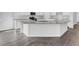 Spacious kitchen showcasing a large granite island, stainless steel appliances, and ample white cabinetry at 145 Threaded Fern St, Summerville, SC 29485