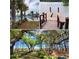 Three-part community amenity: pool, dock, and trail with landscaping at 147 Threaded Fern St, Summerville, SC 29485