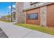 Exterior view showcasing modern design with brick and wood accents at Park Circle Community Building at 1656 Indy Dr, North Charleston, SC 29405