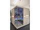 Corner sauna with glass door and modern lighting, a perfect addition for relaxation and wellness at 184 Clearblue Loop, Summerville, SC 29486