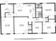 Detailed floor plan showcasing spacious layout, kitchen, living spaces, bedrooms and utility room at 203 Elliott Dr, Ladson, SC 29456