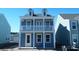 Charming two-story home featuring a balcony and a light blue exterior at 213 Terrace View Dr, Summerville, SC 29486