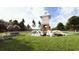 Community entrance featuring a fountain and the 'Sheep Island' water tower at 213 Terrace View Dr, Summerville, SC 29486