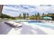 Community pool featuring a large, modern pool and plenty of chairs and shade umbrellas at 213 Terrace View Dr, Summerville, SC 29486