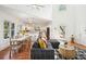 Open-concept living space showcases abundant natural light, a seamless flow, and a relaxed atmosphere for everyday living at 217 E Huron Ave, Folly Beach, SC 29439