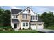 Charming two-story home with brick and siding, attached garage, and manicured front lawn at 261 Camellia Bloom Dr, Moncks Corner, SC 29461