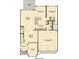 Detailed first-floor plan showcasing the layout, including a kitchen, dining room, and garage at 261 Camellia Bloom Dr, Moncks Corner, SC 29461